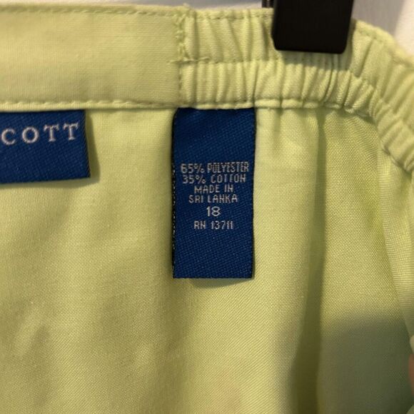 Karen Scott Sport Skort Womens 18 Flamingo Embroidered Zip Summer Casual golf - Picture 10 of 11